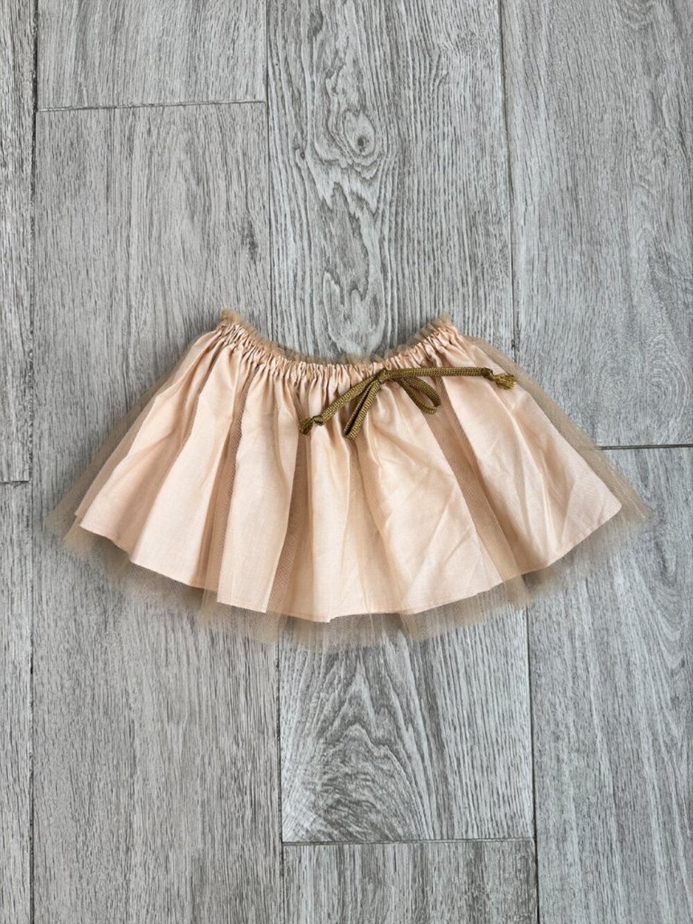 Worn Once Babe & Tess Tutu Party Skirt Dark Gold & Pink size 12 months